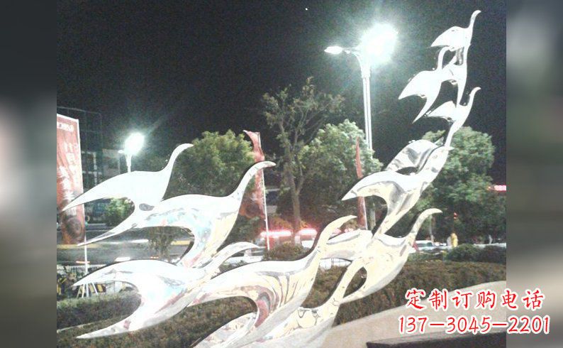 潍坊不锈钢大雁雕塑 (5)