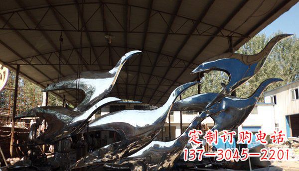 潍坊不锈钢大雁雕塑给环境带来生机