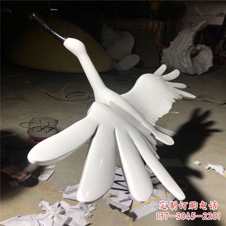 潍坊不锈钢丹顶鹤雕塑