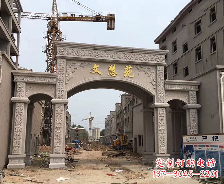 潍坊不锈钢雕塑 雕刻牌坊