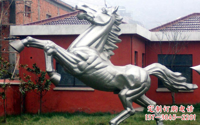 潍坊不锈钢动物奔马雕塑
