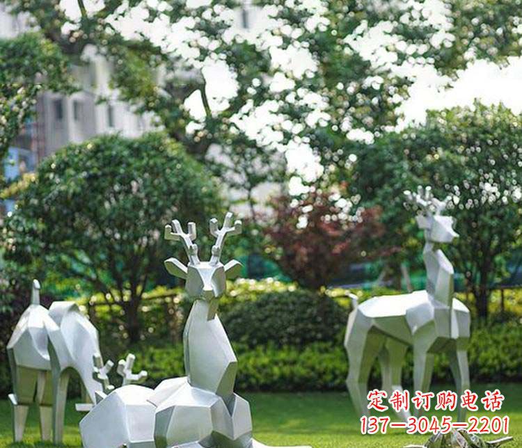 潍坊不锈钢动物鹿雕塑