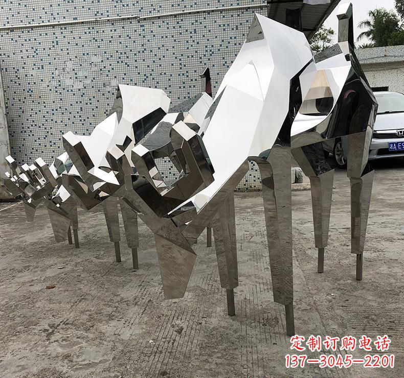 潍坊不锈钢小鹿雕塑把自然美景带入家中