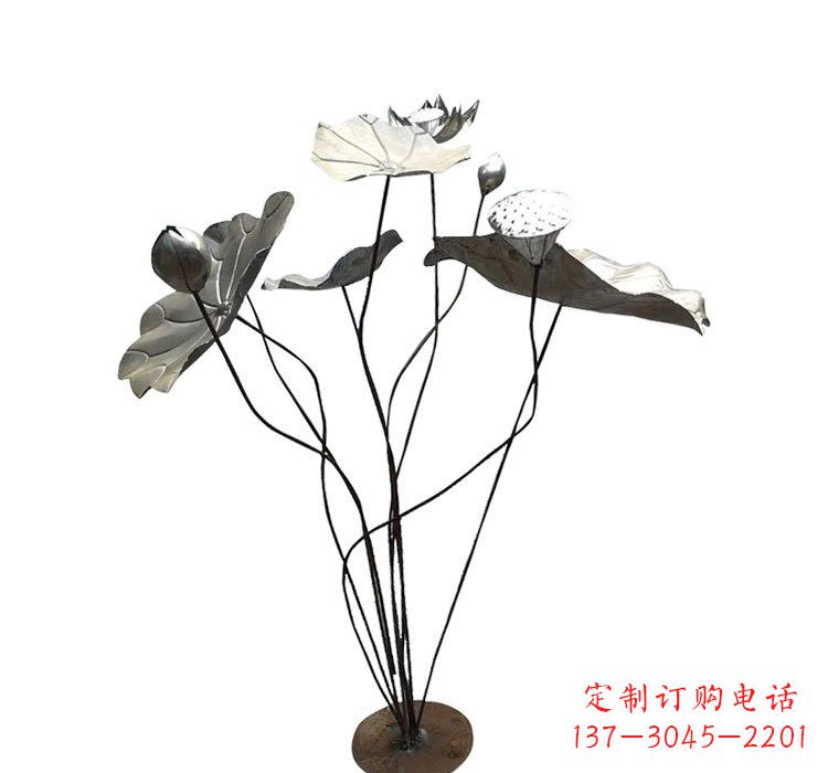 潍坊不锈钢锻造莲花雕塑