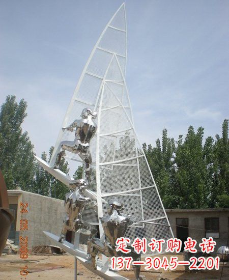 潍坊不锈钢帆船雕塑