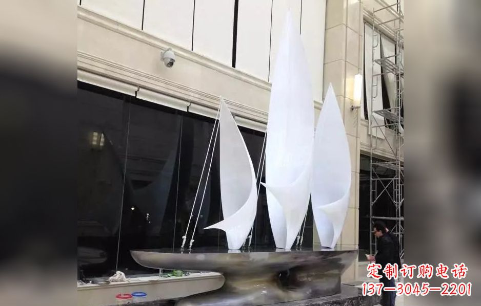 潍坊不锈钢帆船广场景观雕塑