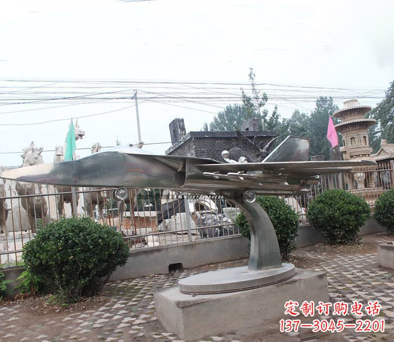 潍坊不锈钢飞机景观雕塑
