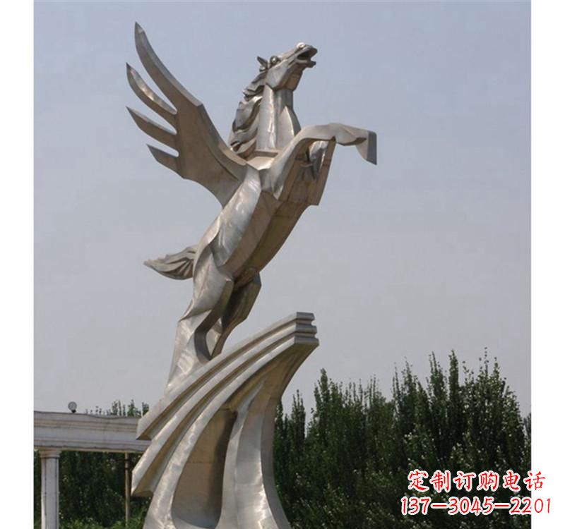 潍坊不锈钢飞马雕塑