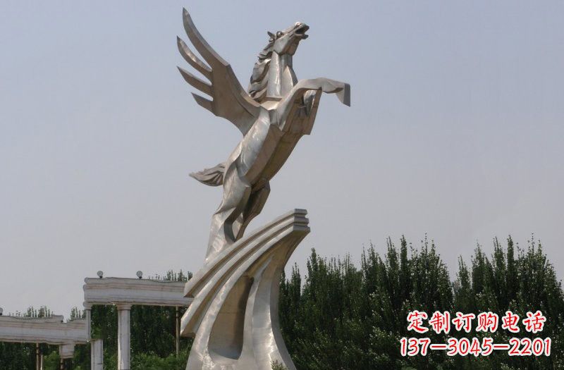 潍坊不锈钢飞马雕塑222
