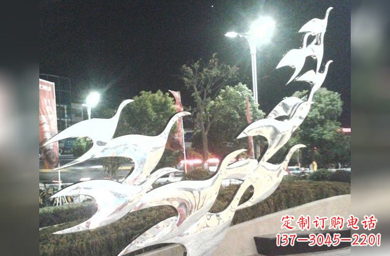 潍坊不锈钢飞翔的抽象大雁