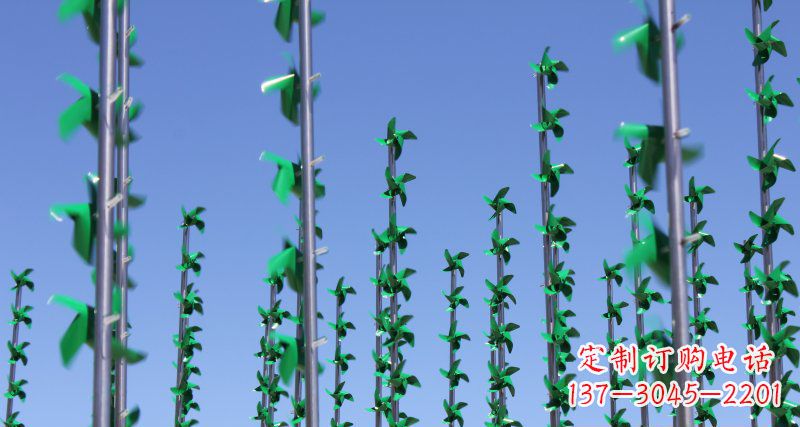 潍坊不锈钢风车广场景观雕塑