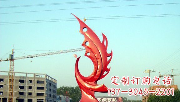 潍坊不锈钢凤凰城市雕塑
