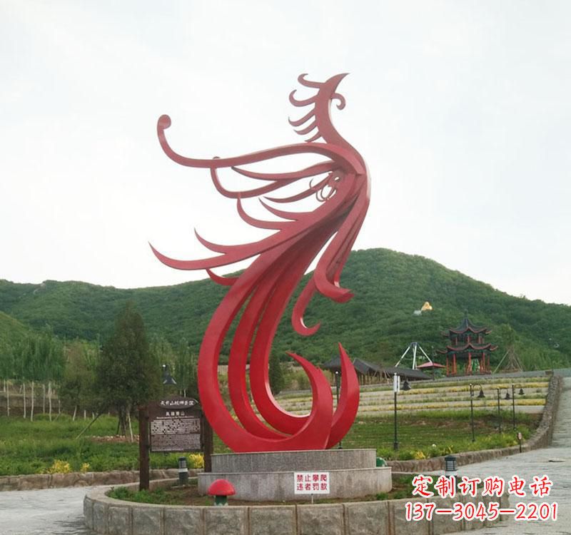 潍坊不锈钢凤凰抽象雕塑2
