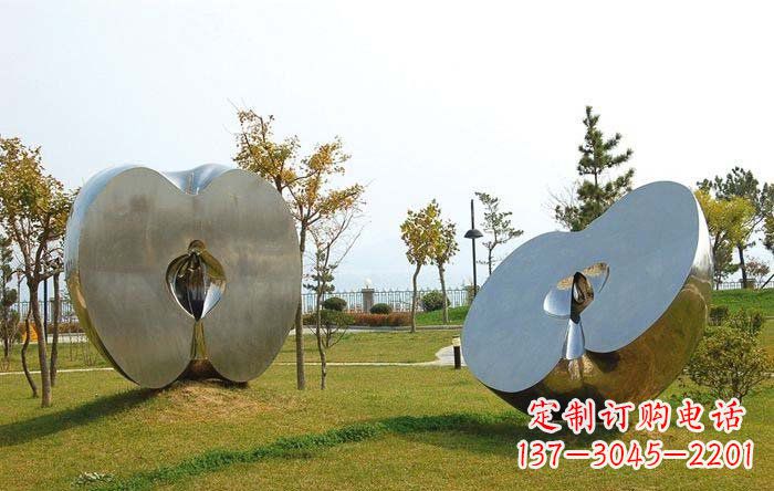潍坊不锈钢苹果雕塑——珍贵的艺术瑰宝