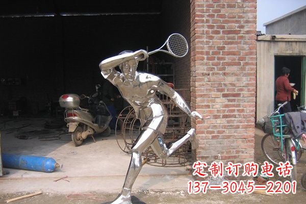 潍坊羽毛球雕塑——点亮不锈钢公园