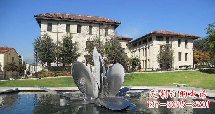 潍坊不锈钢喷泉雕塑——美的象征