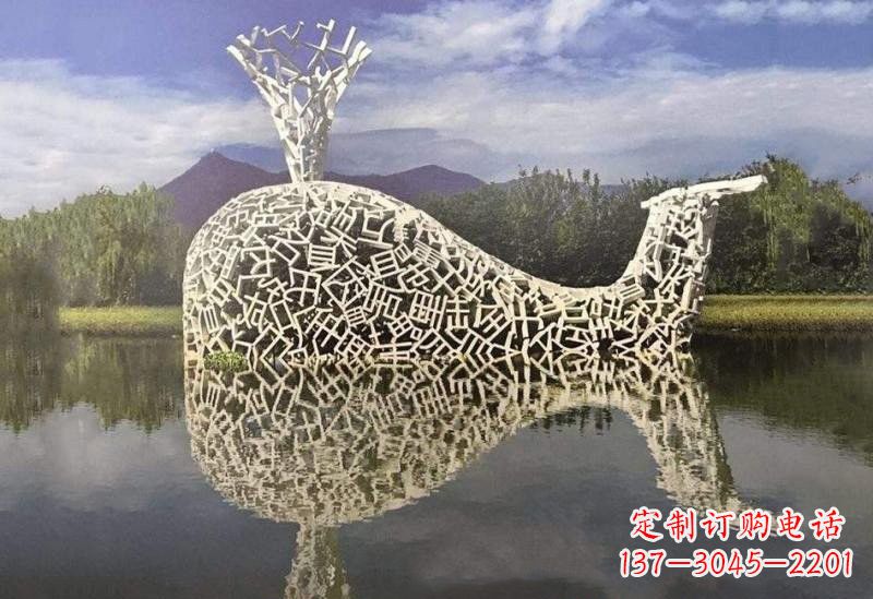 潍坊不锈钢鲸鱼雕塑令人惊叹的艺术之作
