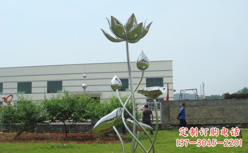 潍坊不锈钢荷花雕塑