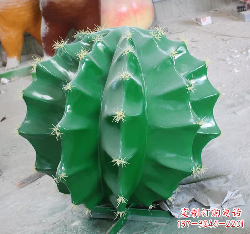 潍坊不锈钢公园景观仙人掌雕塑