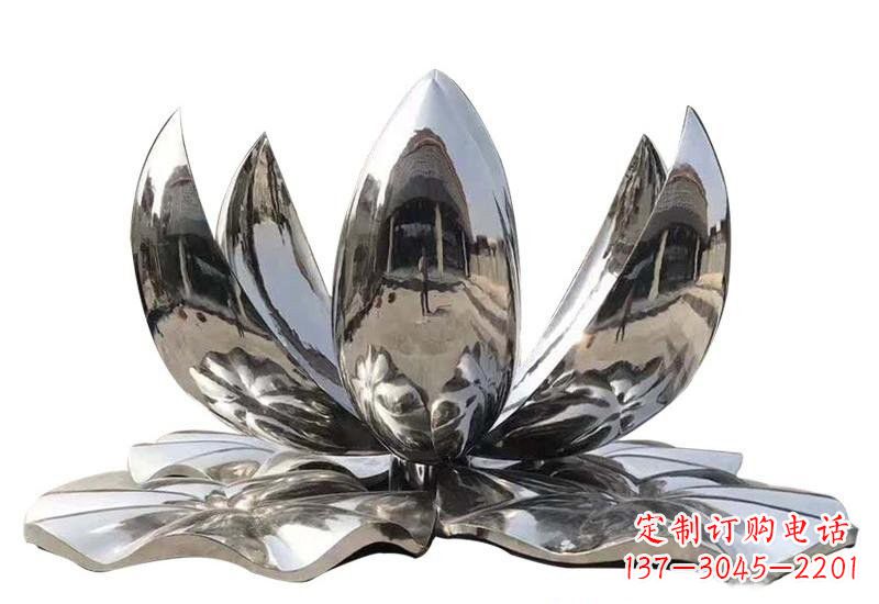 潍坊不锈钢公园镜面莲花雕塑