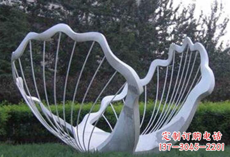 潍坊不锈钢公园的镂空贝壳雕塑