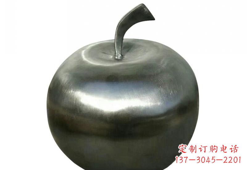 潍坊不锈钢苹果雕塑精美的艺术之作