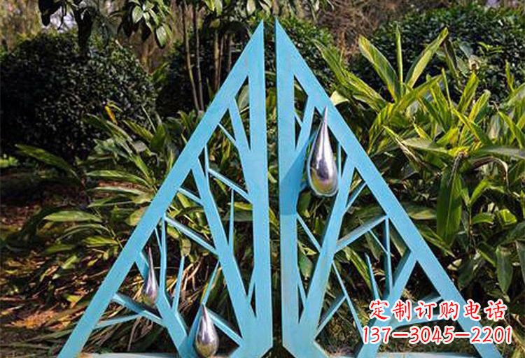 潍坊不锈钢树枝雕塑——点缀不锈钢公园美景