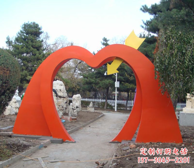 潍坊不锈钢拱门雕塑给空间增添灵动之美