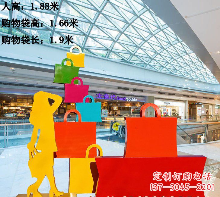 潍坊不锈钢购物袋雕塑艺术品的独特之处