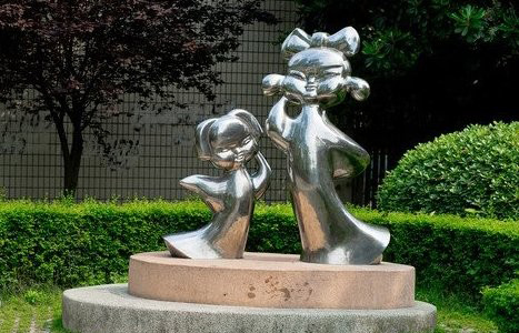 潍坊不锈钢古代儿童雕塑让每个孩子都有一个家