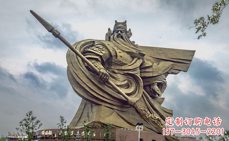 潍坊不锈钢关公广场雕塑传承中华文化