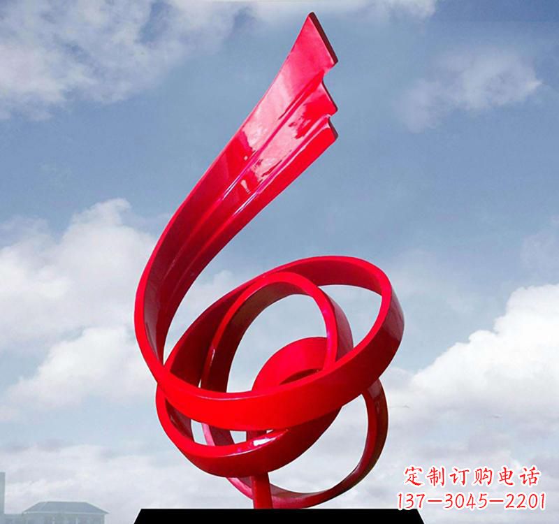 潍坊美丽的飘带雕塑——城市的精灵