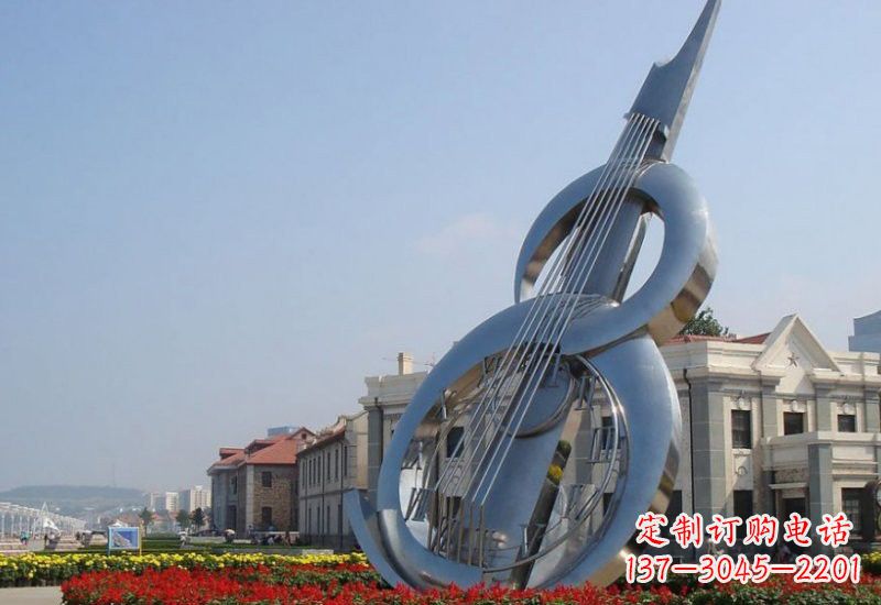 潍坊不锈钢大提琴雕塑