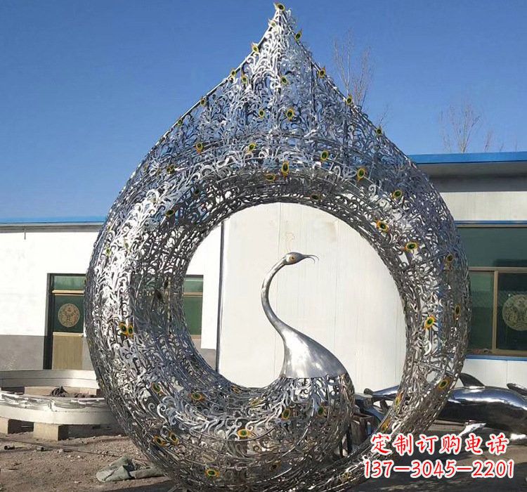潍坊优雅的不锈钢孔雀雕塑