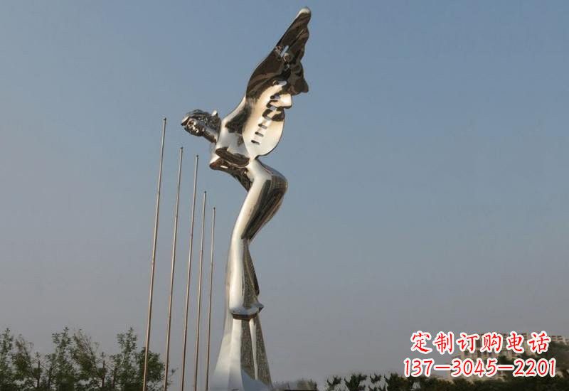 潍坊不锈钢天使雕塑精美而优雅
