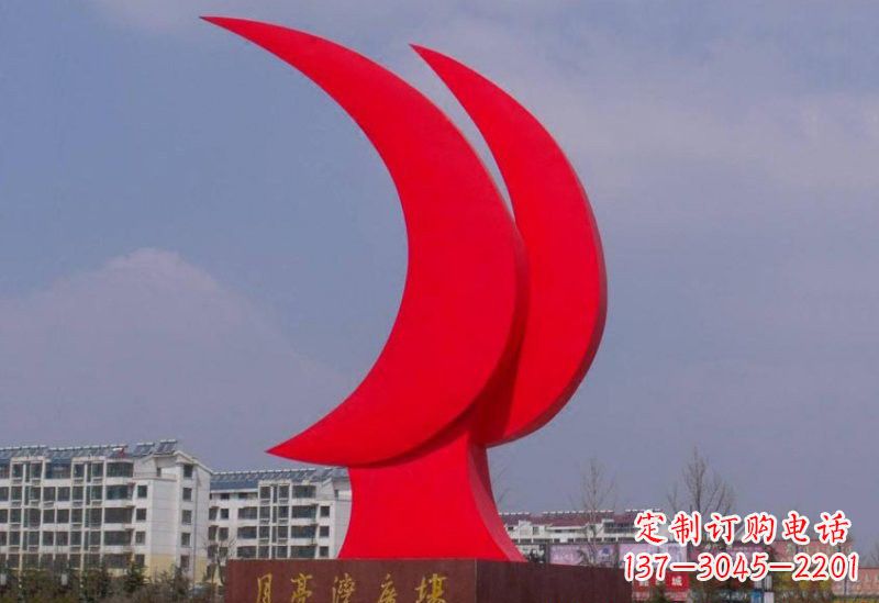 潍坊精美的不锈钢月亮雕塑