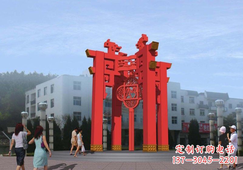 潍坊不锈钢灯笼雕塑——点亮城市美景