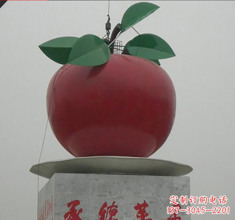 潍坊不锈钢苹果雕塑一件充满艺术气息的作品