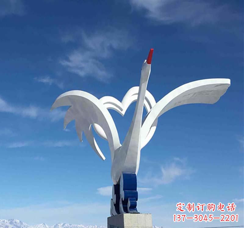 潍坊仙鹤雕塑传承中国传统文化