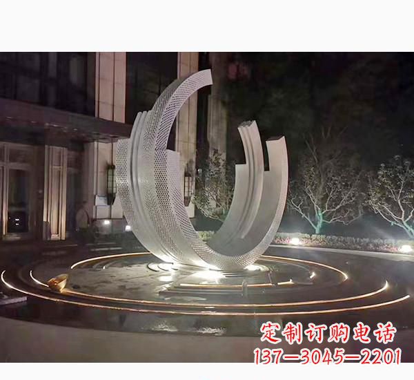 潍坊不锈钢广场喷泉雕塑精美的艺术珍品