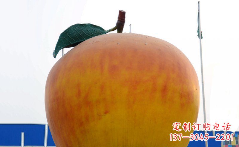潍坊不锈钢苹果雕塑浓缩艺术精髓