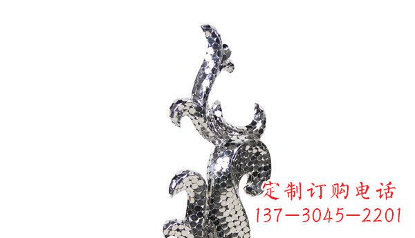 潍坊不锈钢海豚抽象雕塑精致的海洋之美