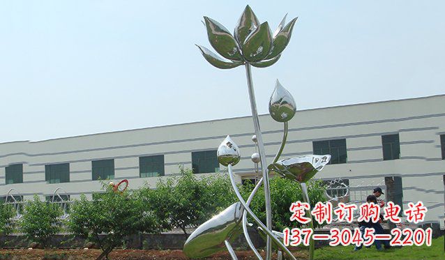 潍坊不锈钢荷花雕塑