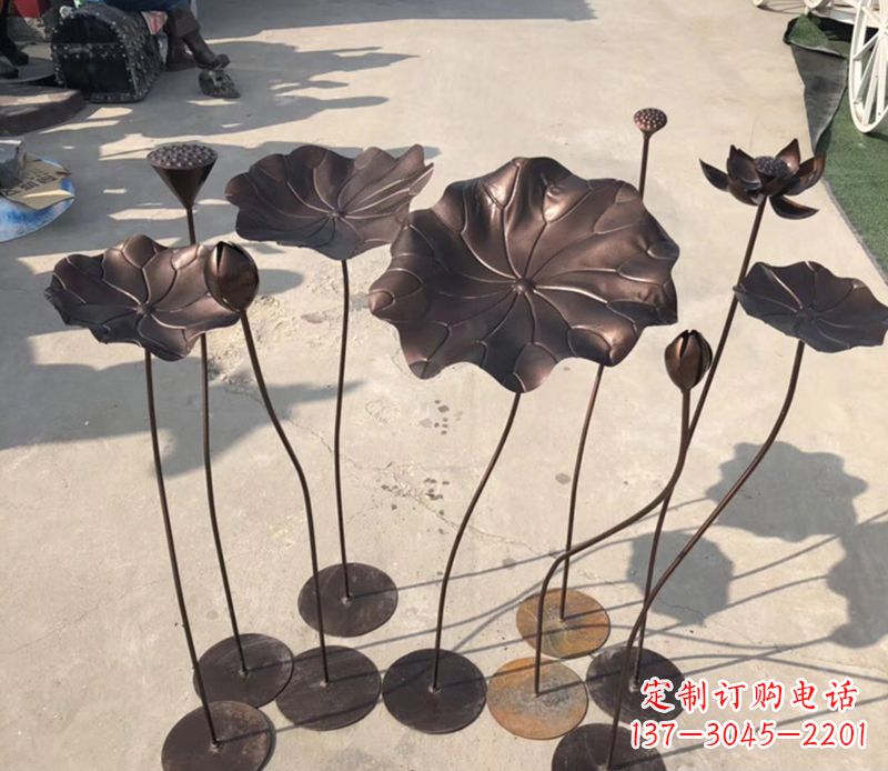 潍坊不锈钢荷花雕塑传承传统文化