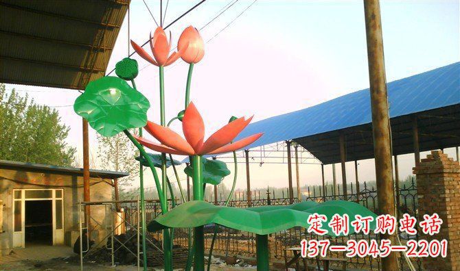 潍坊不锈钢荷叶雕塑精美而优雅