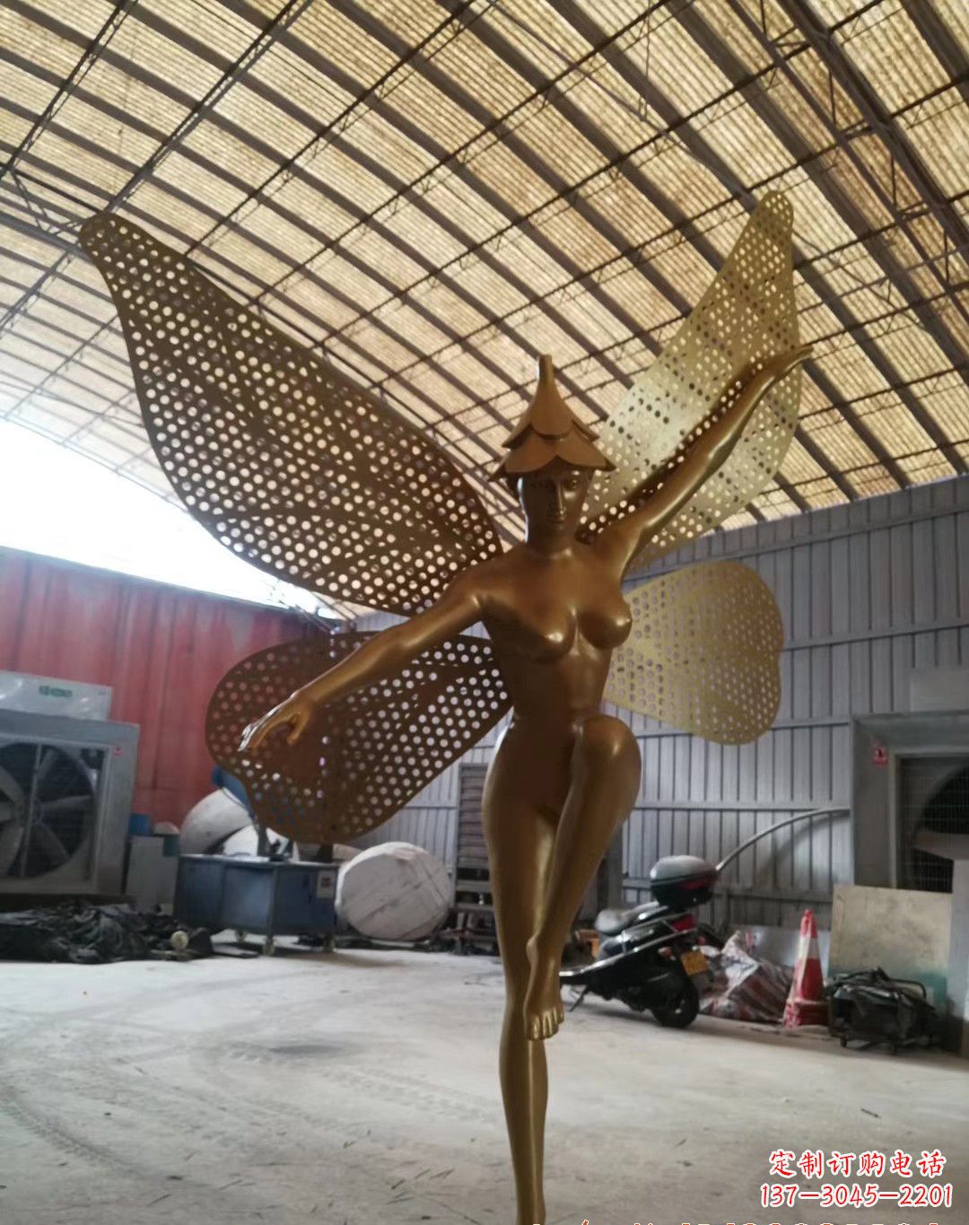 潍坊不锈钢蝴蝶仙子雕塑精美的美丽之作