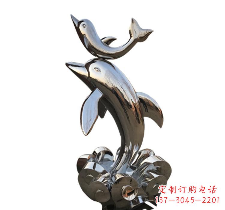 潍坊海豚雕塑艺术与自然的完美结合