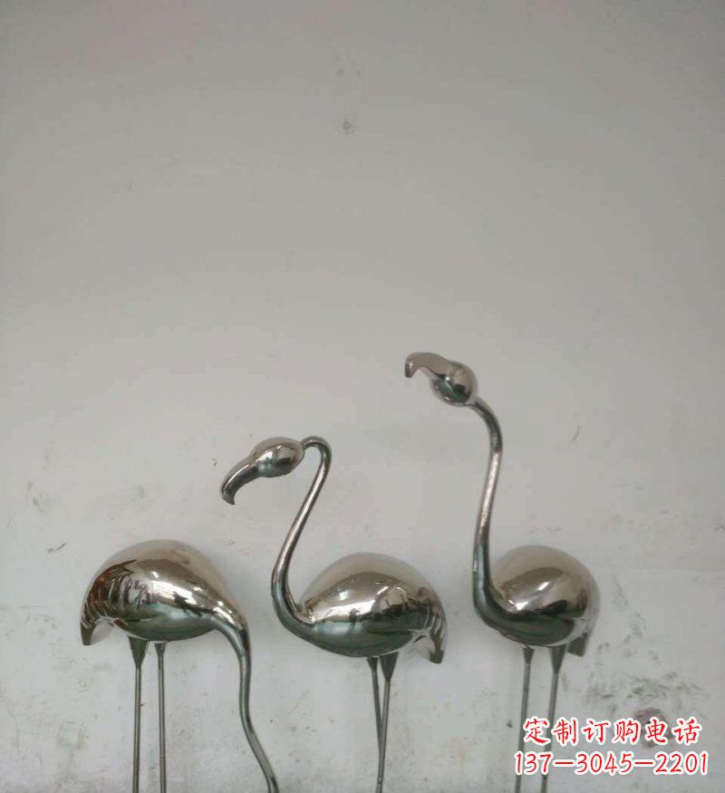 潍坊不锈钢火烈鸟雕塑把自然之美带入公园