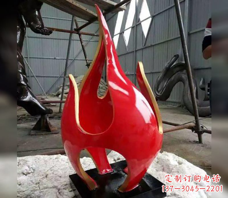 潍坊不锈钢火龙果雕塑传承传统文化的艺术品