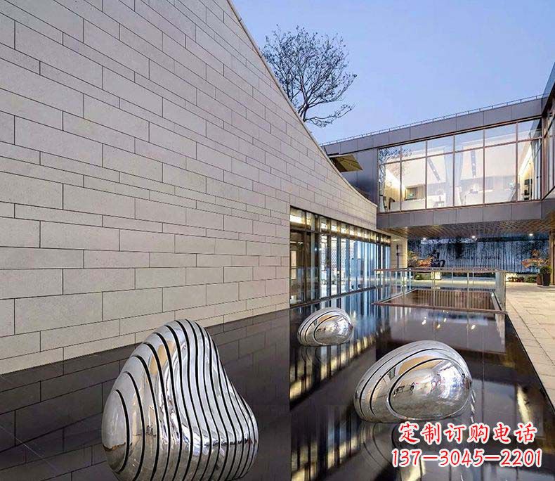 潍坊精美不锈钢假山雕塑
